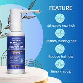 TOMUM Men's Hair Growth Spray 5% Minoxidil side view