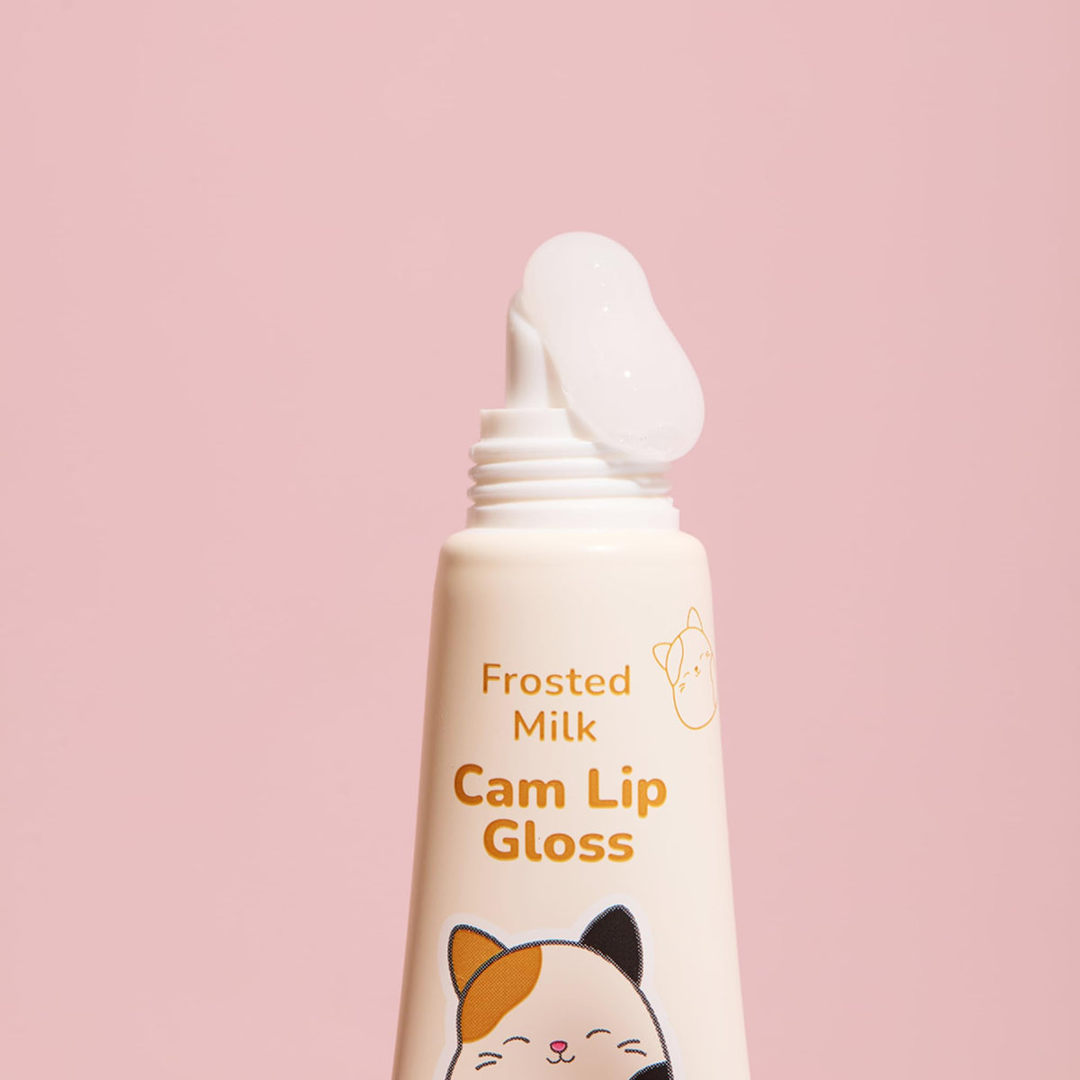 TONYMOLY Cam Lip Gloss Keychain back view with ingredient list