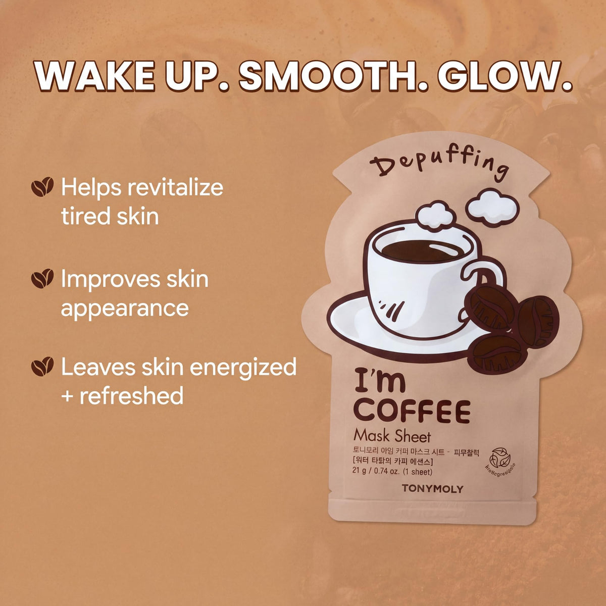 TONYMOLY Coffee Sheet Mask close-up