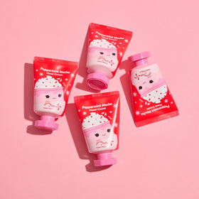 TONYMOLY Holiday Hand Cream Set packaging with holiday decorations