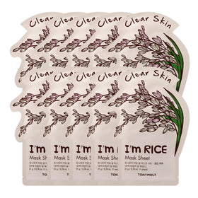 TONYMOLY I'm Rice Sheet Mask 10-Pack front view