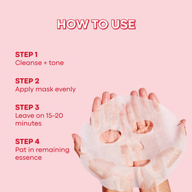 TONYMOLY I'm Rice Sheet Mask on a bathroom counter