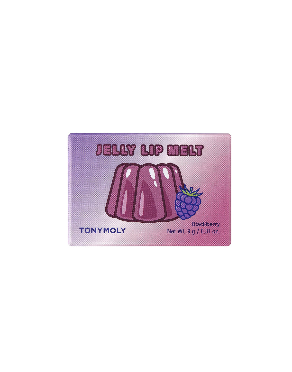 TONYMOLY Jelly Lip Melt Blackberry texture close-up