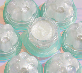 TONYMOLY Jelly Lip Melt Coconut showing shimmer effect