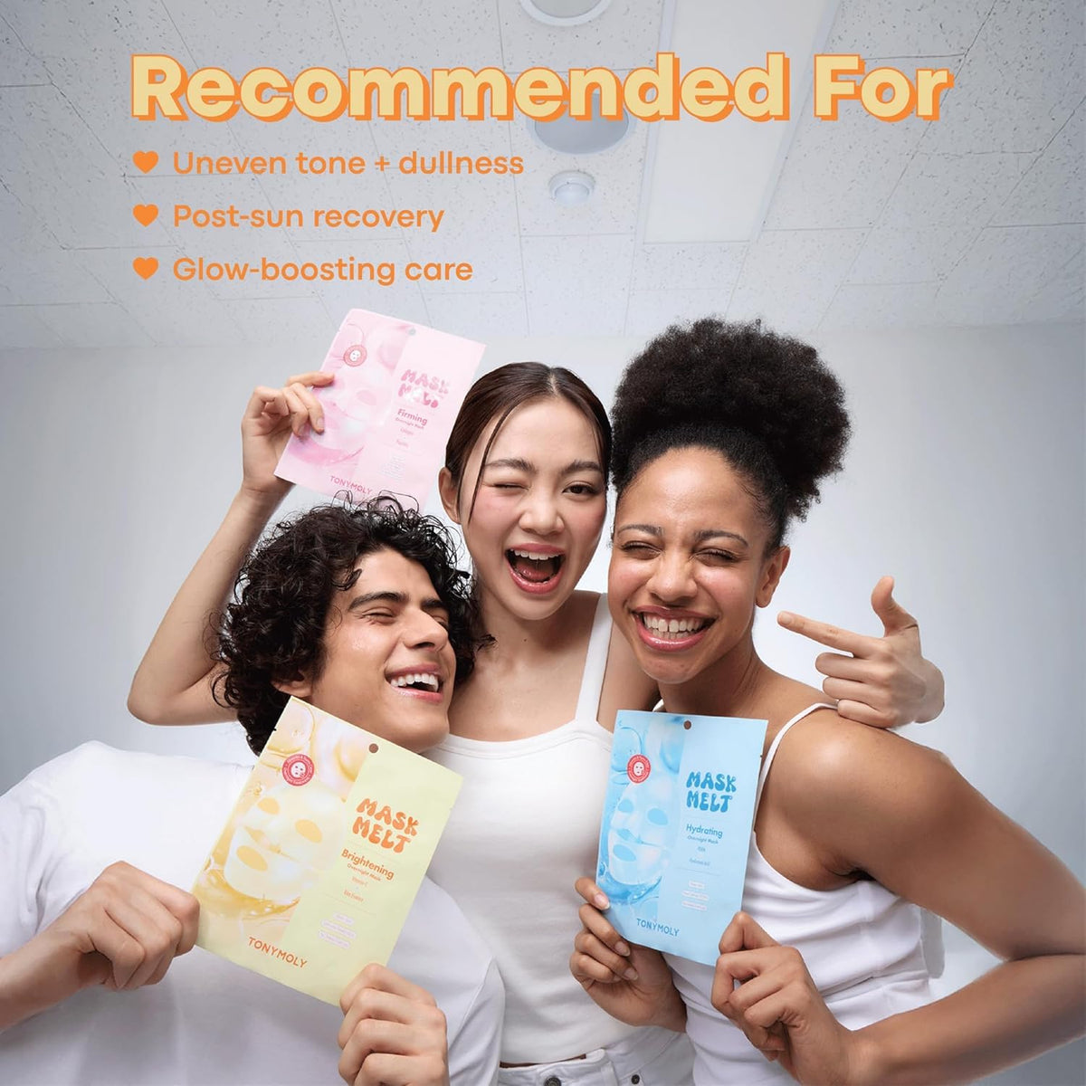 TONYMOLY Mask Melt Brightening Hydrogel Face Mask on a bathroom counter