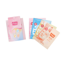 TONYMOLY Mask Melt Overnight 4-Pack front view with all four masks