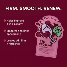 TONYMOLY Red Wine Sheet Mask close-up