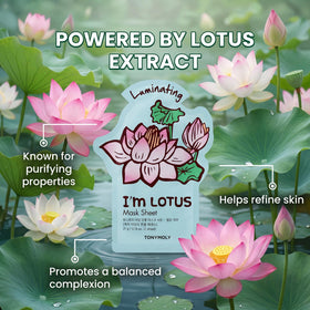 TONYMOLY Spring Blossom sheet masks with floral background