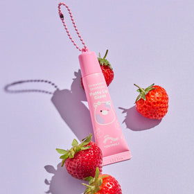 TONYMOLY Squishmallows Patty Hand Cream and Lip Gloss set on a vanity