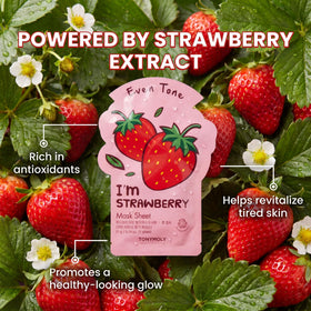 TONYMOLY Sweetheart Sheet Mask being applied on face