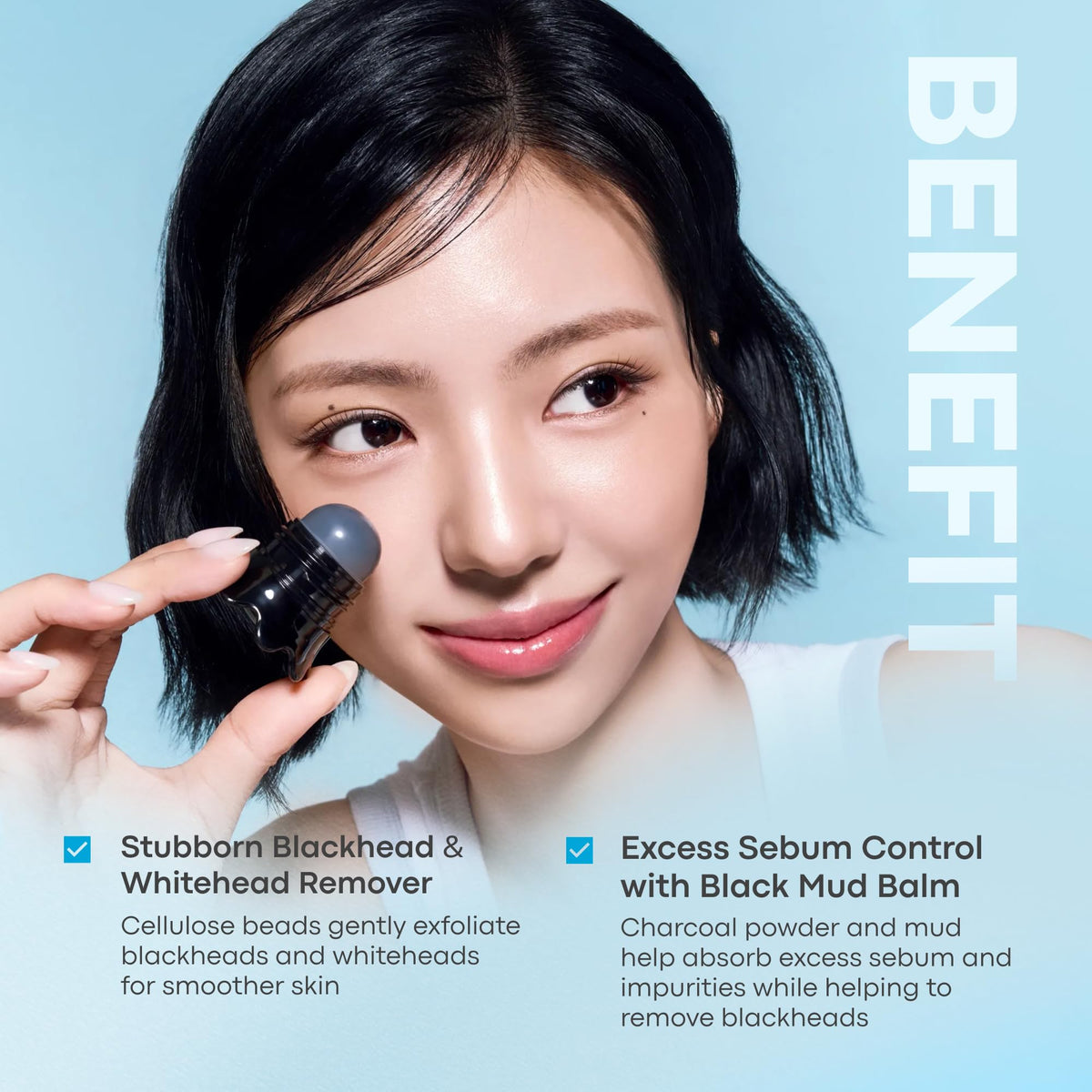 TONYMOLY Tako Pore Scrub Stick Duo with product texture