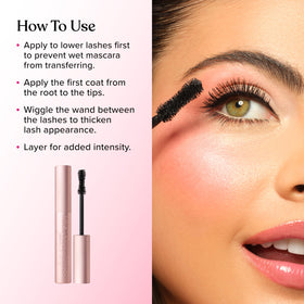 Too Faced Better Than Sex Mascara application on lashes