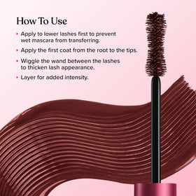 Too Faced Better Than Sex Mascara Burgundy side view