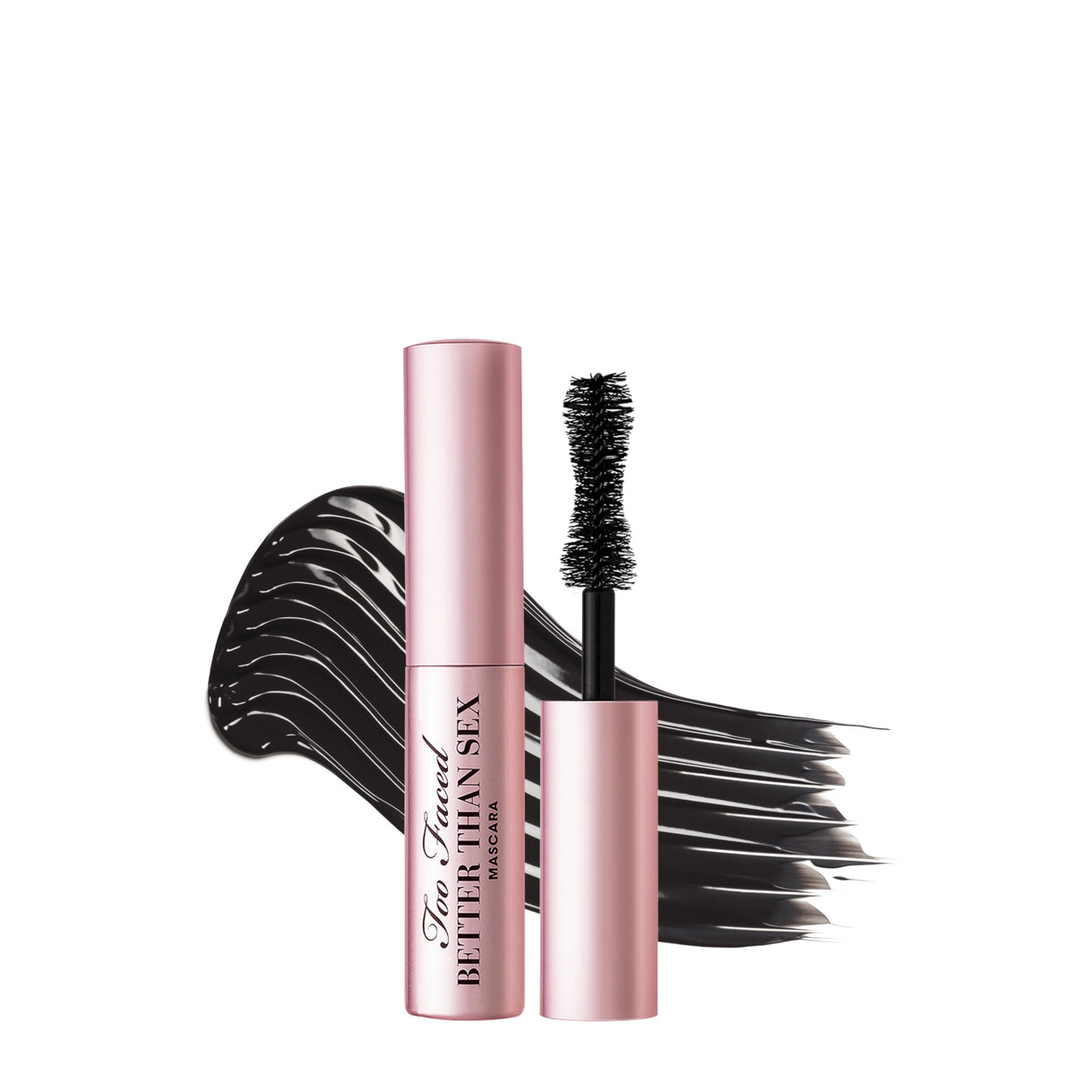 Too Faced Better Than Sex Mascara front view, travel size 0.17 Fl Oz