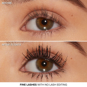 Too Faced Better Than Sex Mascara in a makeup bag