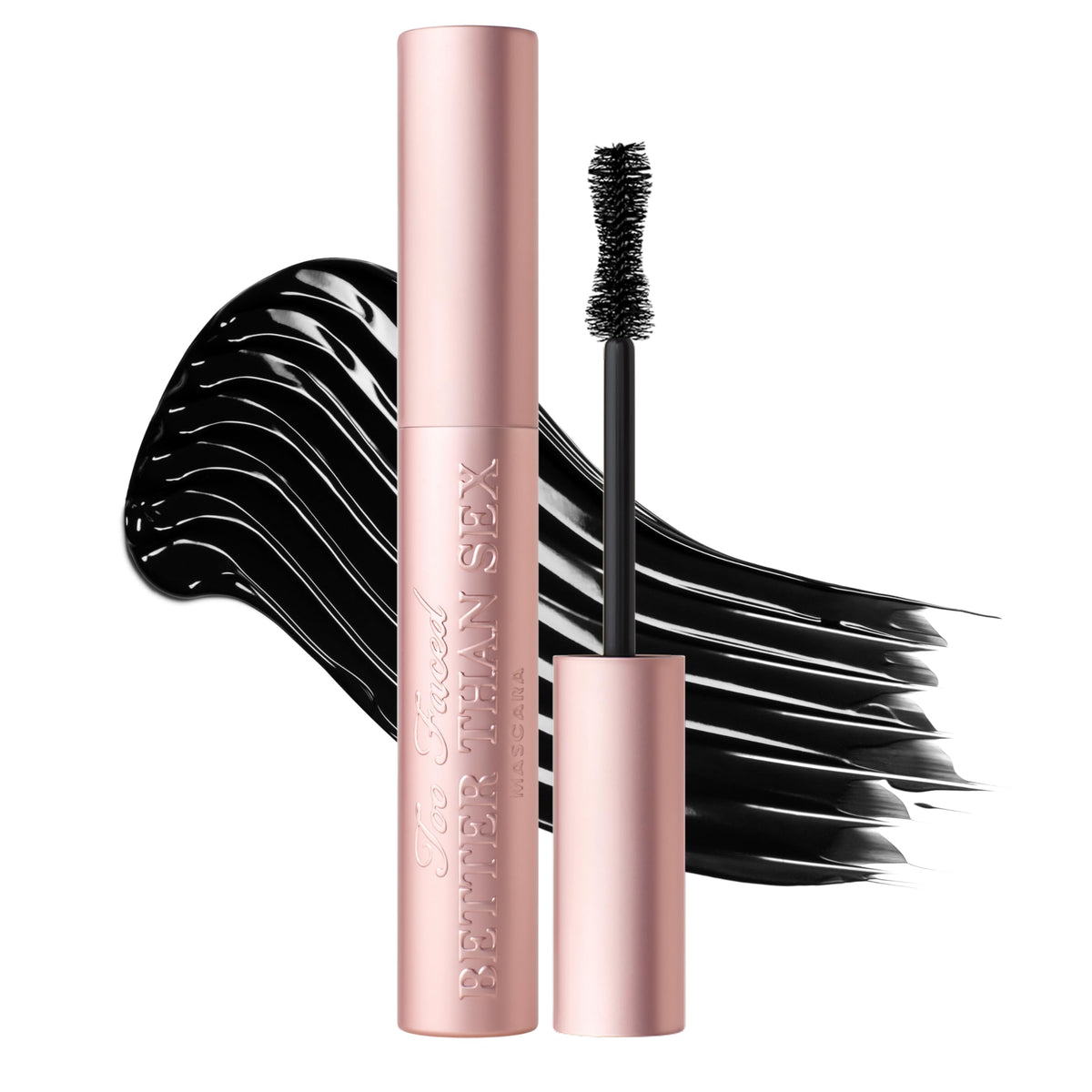 Too Faced Better Than Sex Volumizing Mascara black tube front view