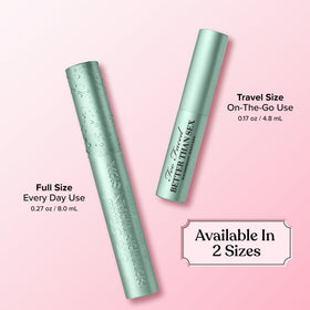 Too Faced Better Than Sex Waterproof Mascara on makeup table