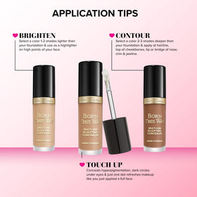 Too Faced Born This Way Concealer in natural light