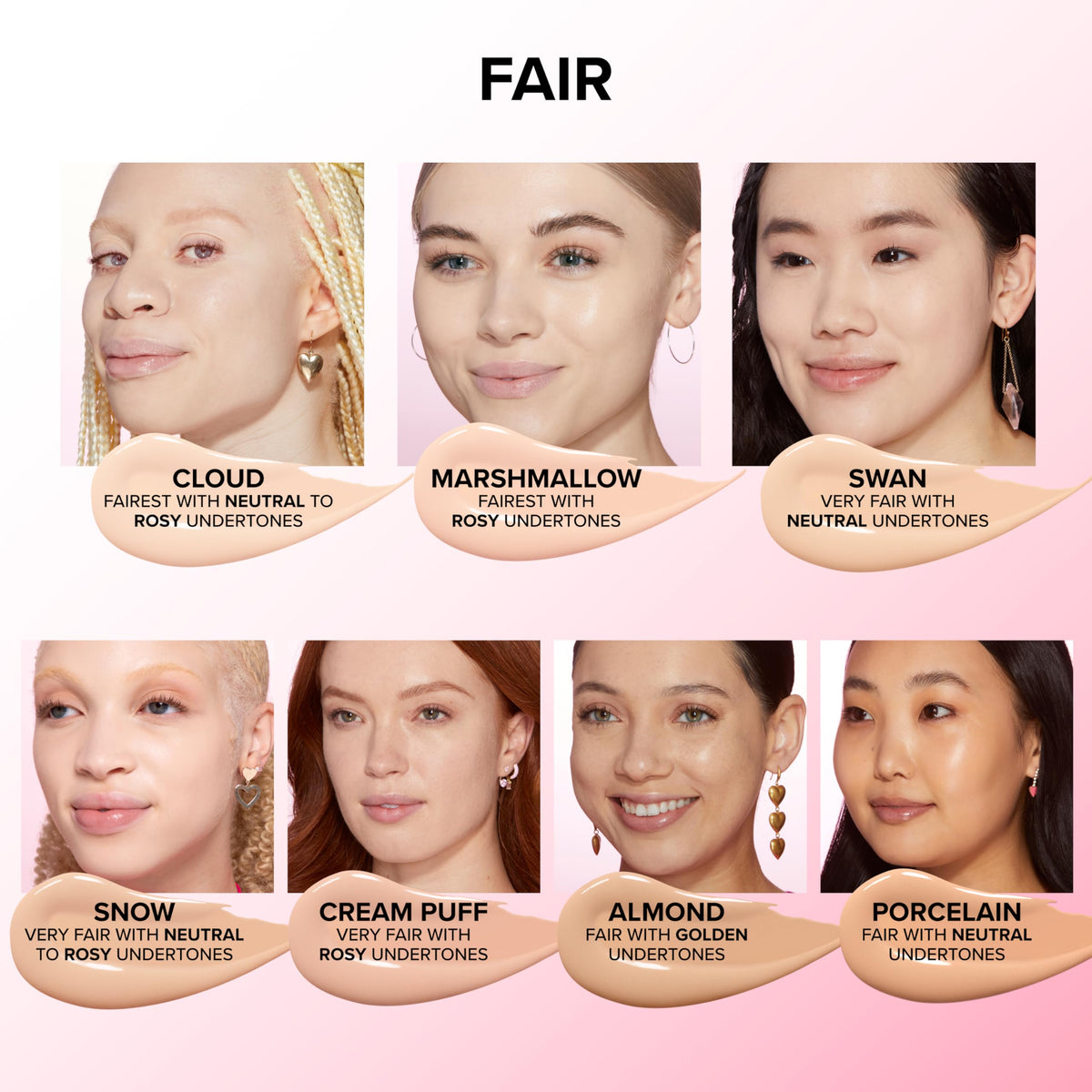 Too Faced Born This Way Concealer swatch on skin