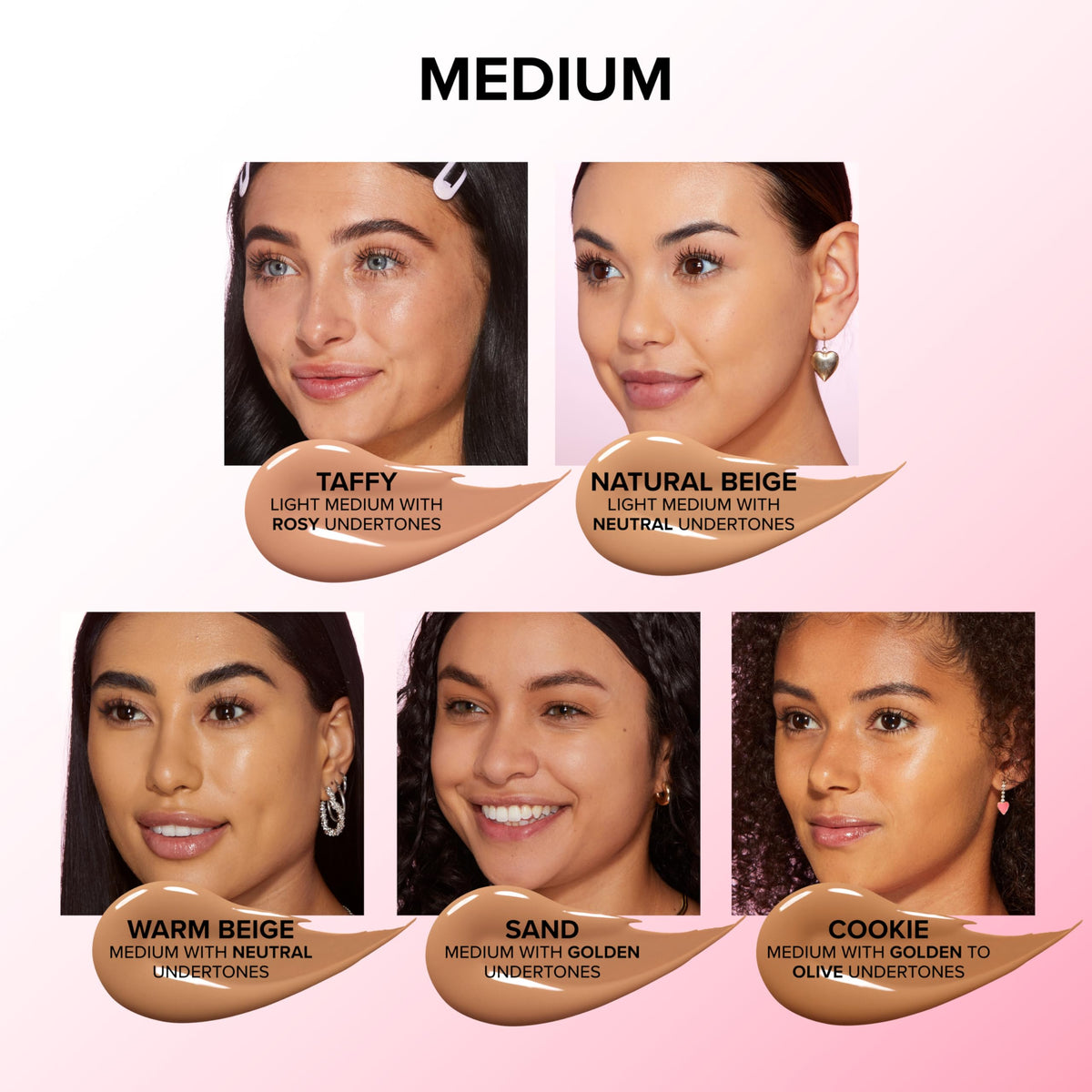 Too Faced Born This Way Super Coverage Concealer Warm Beige swatch on skin