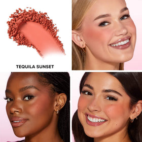Too Faced Cloud Crush Blurring Blush Tequila Sunset powder texture close-up