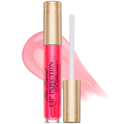 Too Faced Lip Injection Extreme Lip Plumper Gloss in Pink Punch front view