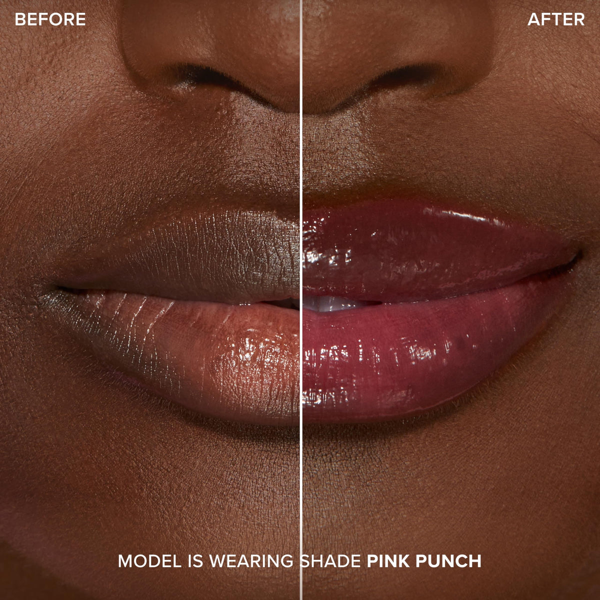 Too Faced Lip Injection Extreme Lip Plumper Gloss in use on lips