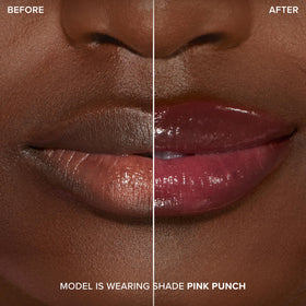 Too Faced Lip Injection Extreme Lip Plumper Gloss in use on lips