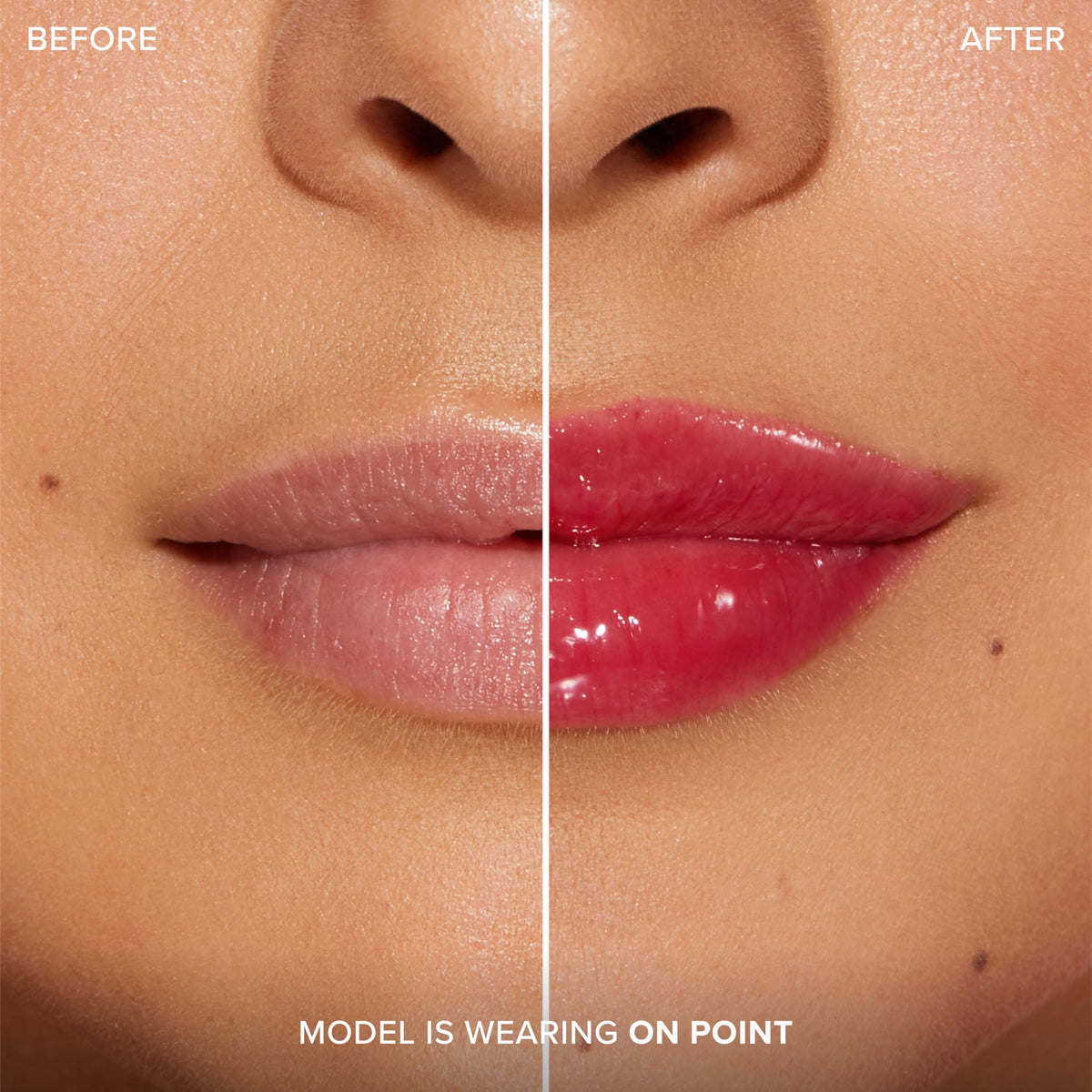 Too Faced Lip Injection Extreme Plumping Clicks Cherry Red close-up