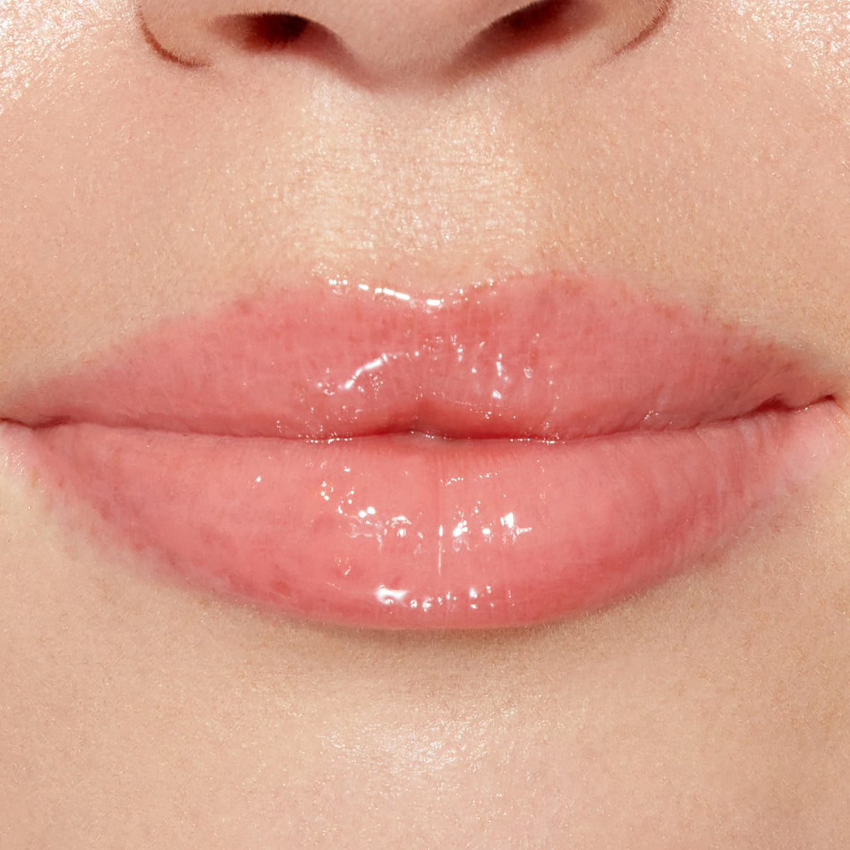 Too Faced Lip Injection Lip Gloss with strawberries background