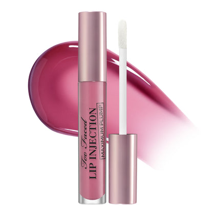 Too Faced Lip Injection Maximum Plump Gloss front view in True Mauve