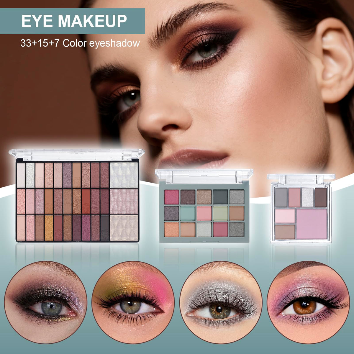 TooAemiS eyeshadow palette with vibrant colours