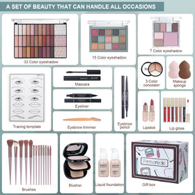 TooAemiS Makeup Kit showing included lipsticks and brushes