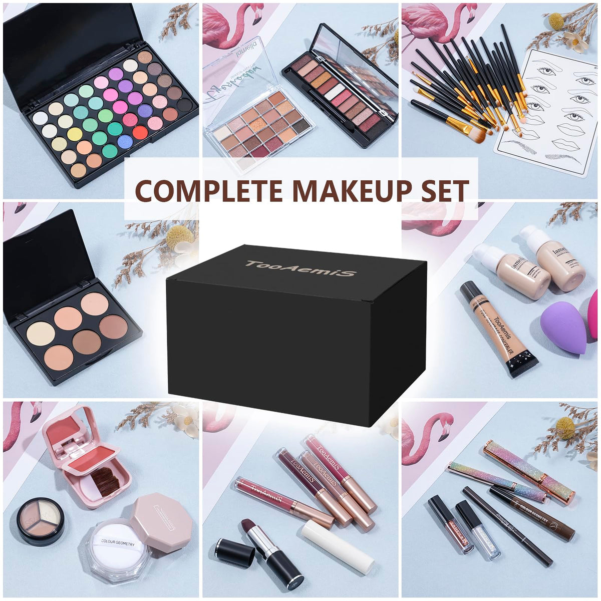 TooAemiS Makeup Set beautifully packaged in gift box