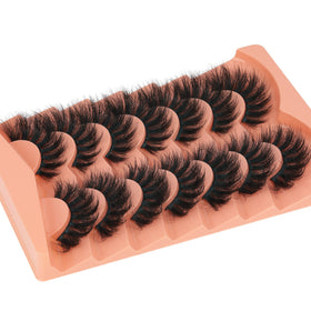 TOOCHUNAG Fluff Eyelashes 8D Faux Mink application process