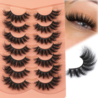 TOOCHUNAG Fluff Eyelashes 8D Faux Mink front view