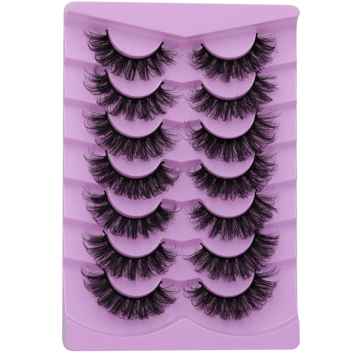 TOOCHUNAG Fluff Lashes showing multilayered clusters