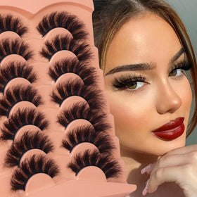 TOOCHUNAG Fluff Mink Lashes 18mm in use