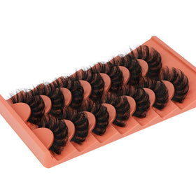 TOOCHUNAG Fluffy False Eyelashes application process