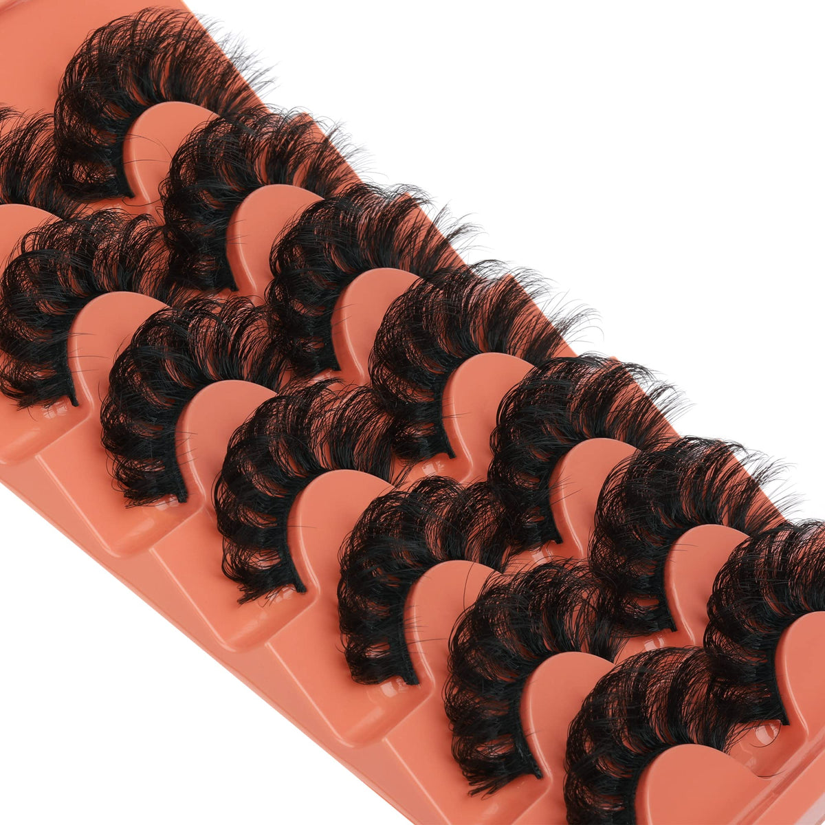 TOOCHUNAG Fluffy False Eyelashes showing reusable features