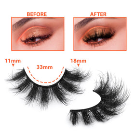 TOOCHUNAG Fluffy Spiky False Eyelashes packaging