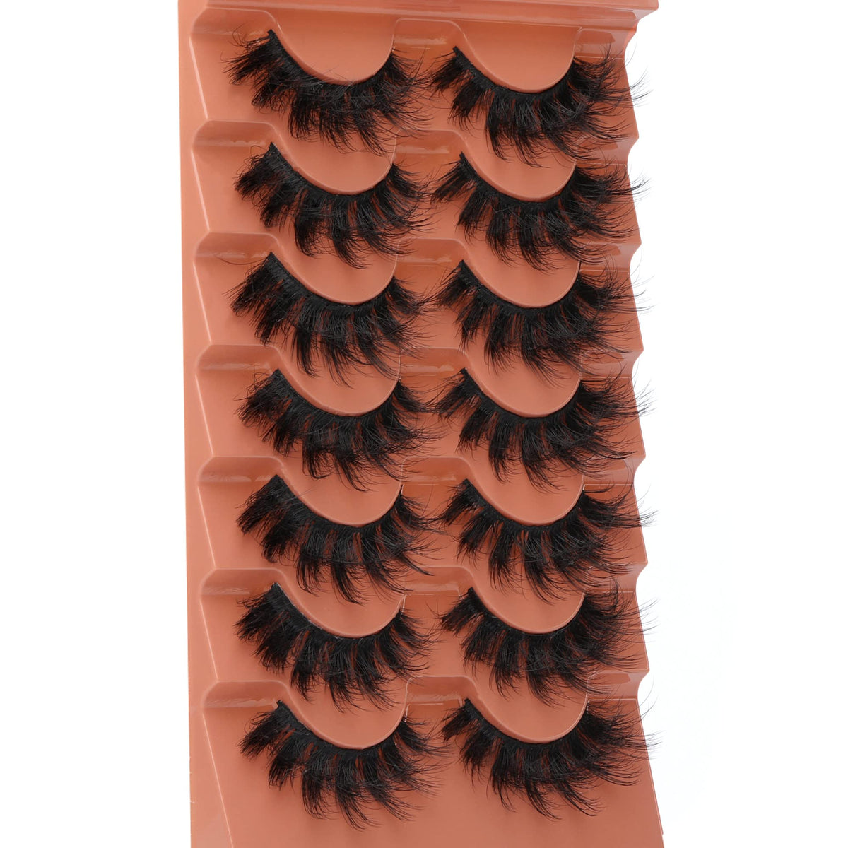 TOOCHUNAG Fluffy Spiky False Eyelashes texture detail