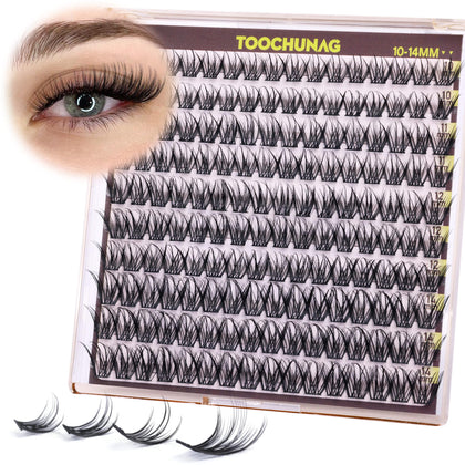 TOOCHUNAG Lash Clusters 10-14mm front view