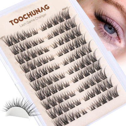 TOOCHUNAG Lash Clusters 8-16mm C-Curly front view