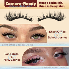 TOOCHUNAG Lash Clusters Kit packaging with lashes displayed