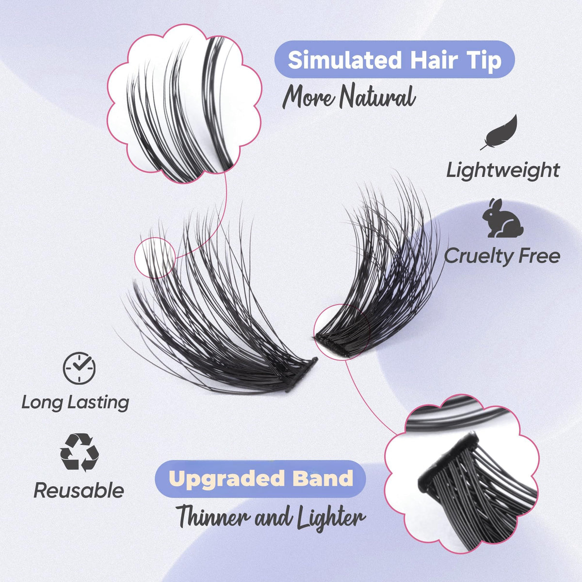 TOOCHUNAG lash tweezers for easy application