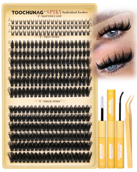 TOOCHUNAG Manga Eyelash Clusters Kit 300pcs front view