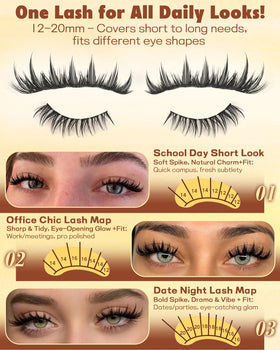 TOOCHUNAG Manga Eyelash Clusters Kit packaging