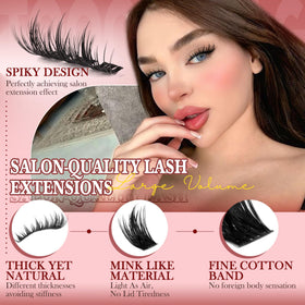TOOCHUNAG Manga Lash Clusters 12-18mm length overview
