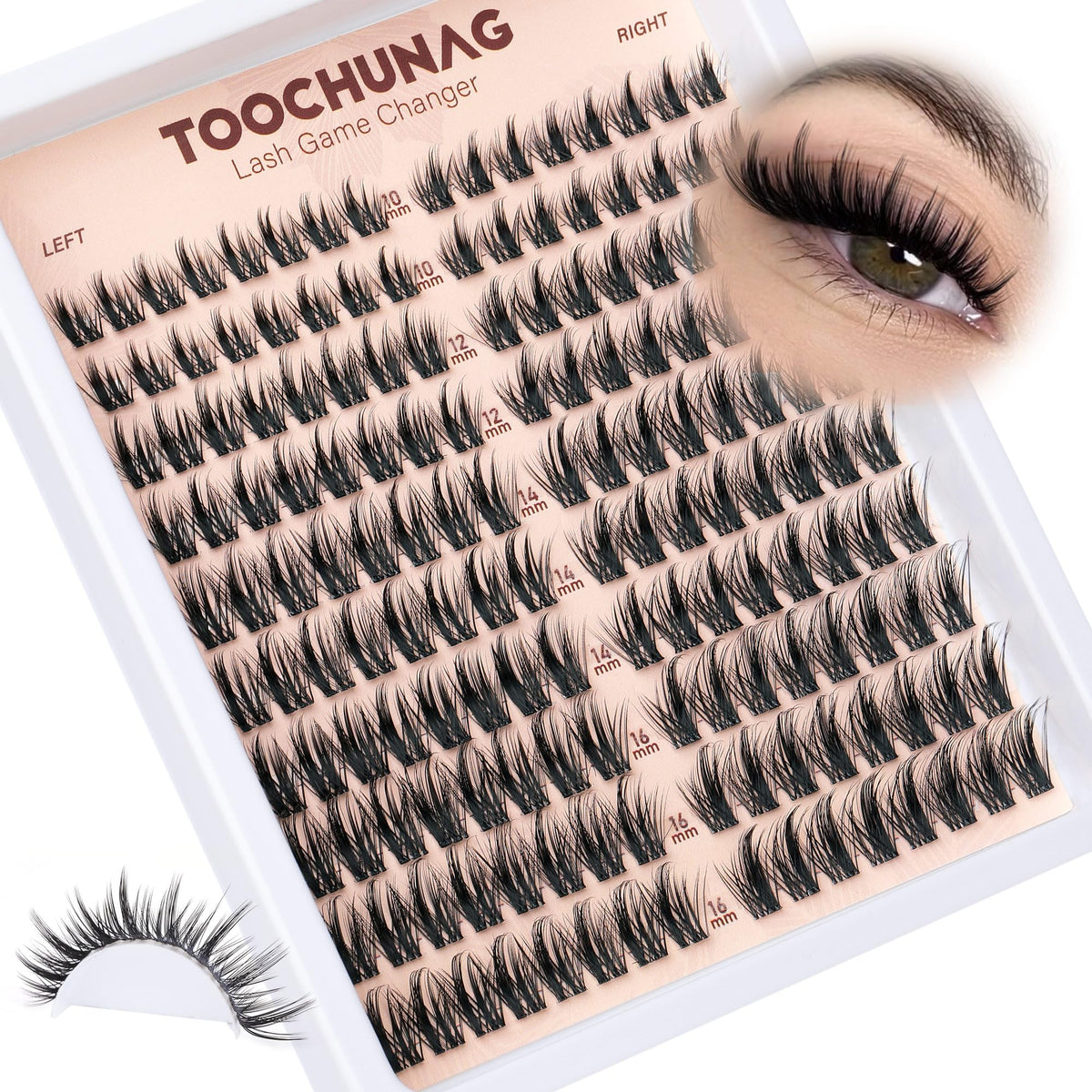 TOOCHUNAG Manga Lash Clusters packaging front view